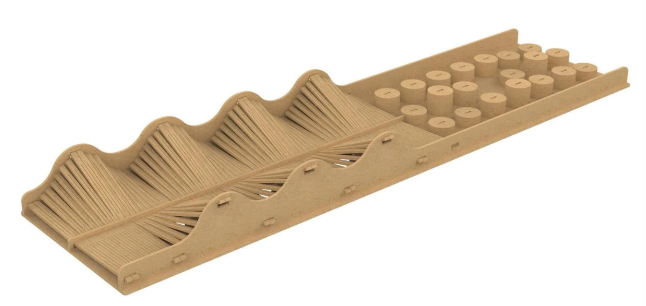 CX24-PP04 UDI RC 1/24 & 1/18 Wooden Micro Crawler Course Set (Prop D/Wave Trail)