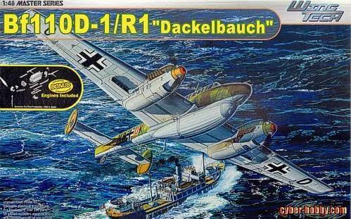 Cyber Hobby 1/48 Messerschmitt Bf-110D-1/R1 "Dackelbauch" Plastic Model Kit [5556]