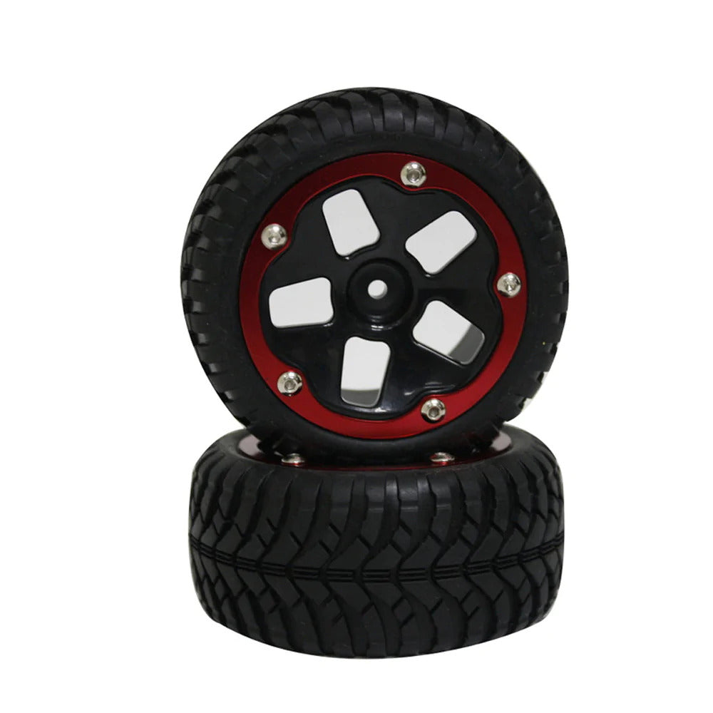 GV D10B05SBA06RE 1/10 CAGE DESERT TIRE  WHEEL BLACK + INSERT +WHEEL PLATE R GV