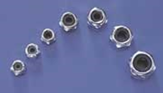 DUBRO 168 NYLON INSERT LOCK NUT 2-56 (4 PCS PER PACK)