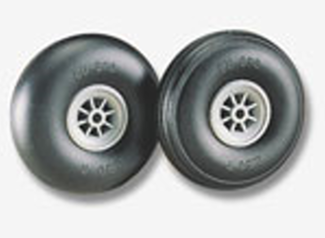 DUBRO 175R 1-3/4in DIA SMOOTH SURF WHEELS   (1 PAIR PER CARD)