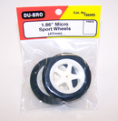 DUBRO 186MS 1.86in MICRO SPORT WHEELS (1 PAIR PER CARD) Dubro