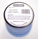 DUBRO 197 BLUE SILICONE TUBING, MEDIUM (50FT SPOOL) Dubro