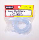 DUBRO 222 BLUE SILICONE TUBING, MEDIUM (2ft PER PACK) Dubro
