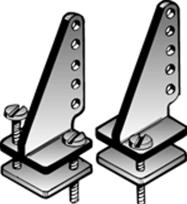 DUBRO 237 T-STYLE NYLON CONTROL HORN (2 PCS PER PACK) Dubro