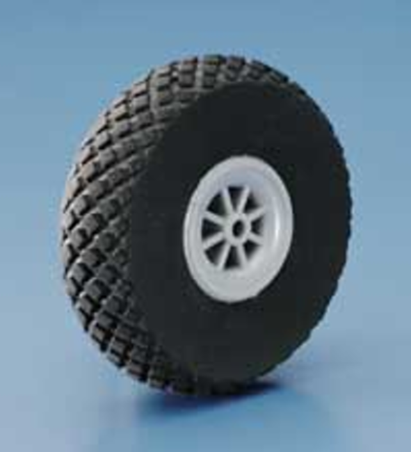 DUBRO 250DL 2-1/2in DIAMOND LITE WHEELS (64MM)  (1 PAIR PER CARD)