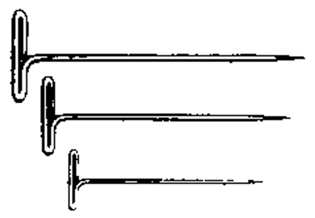 DUBRO 252 NICKEL PLATED T-PINS 1in (100 PCS PER PACK) Dubro