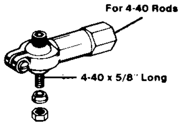 DUBRO 259 HEAVY DUTY 4-40 BALL LINK (1 PC PER PACK)