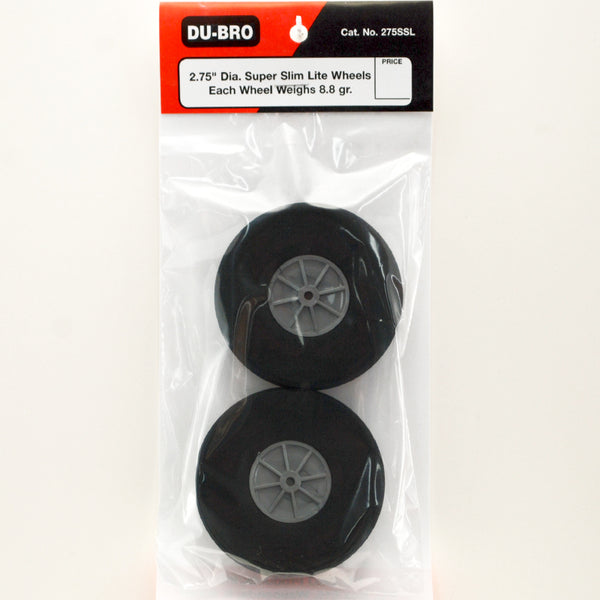 DUBRO 275SSL 2-3/4 INCH SUPER SLIM LITE WHEELS (PAIR)