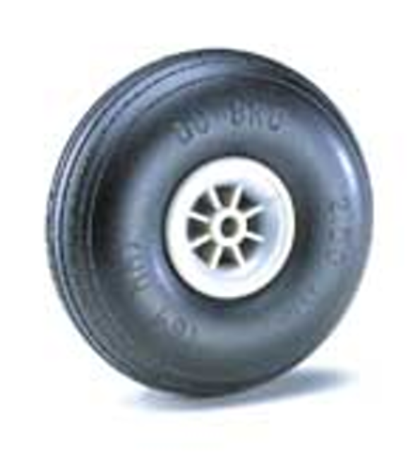 DUBRO 275TL 2-3/4in DIA TREAD LIGHT WHEELS  (1 PAIR PER CARD)