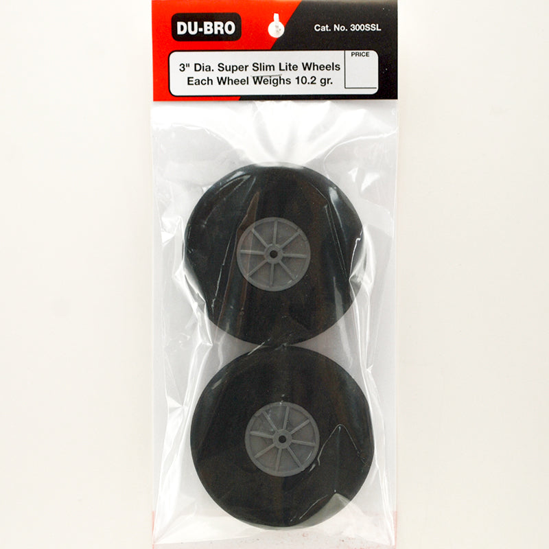 DUBRO 300SSL 3 INCH SUPER SLIM LITE WHEELS (PAIR) Dubro