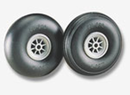 DUBRO 300T 3in DIA TREADED SURFACE WHEELS   (1 PAIR PER CARD) Dubro