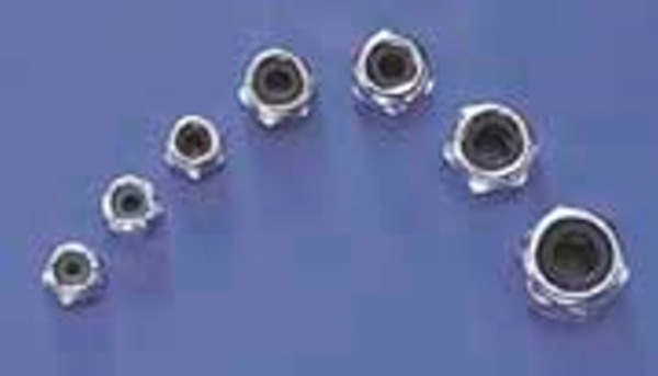 DUBRO 3112 SS 4-40 NYLON INSERT LOCK NUTS (4 PCS PER PACK)