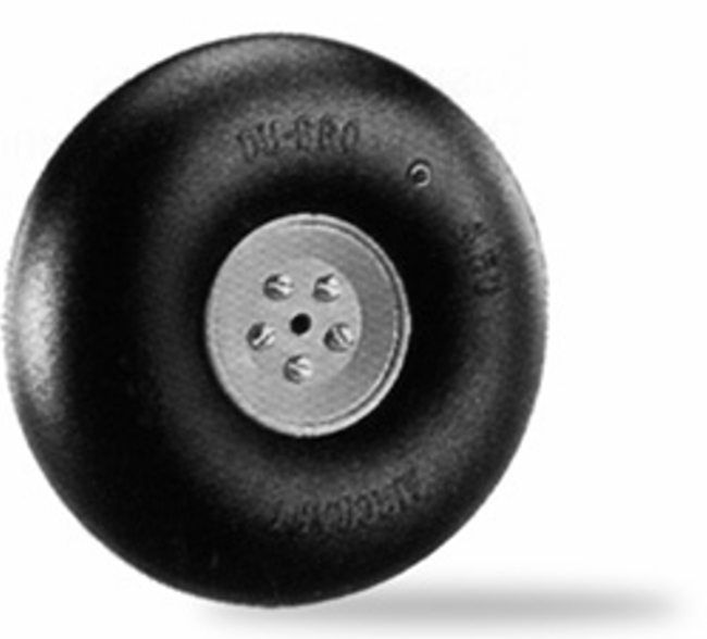 DUBRO 450RV 4.5in DIA BIG WHEELS  (1 PAIR PER CARD) Dubro