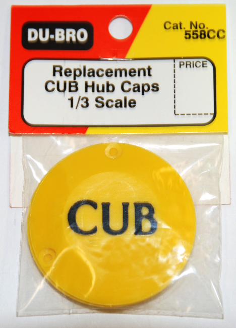 DUBRO 558CC 1/3 SCALE CUB CAPS (2 PER PACK)