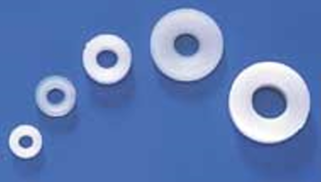 DUBRO 635 NO. 4 NYLON FLAT WASHER (8 PCS PER PACK)