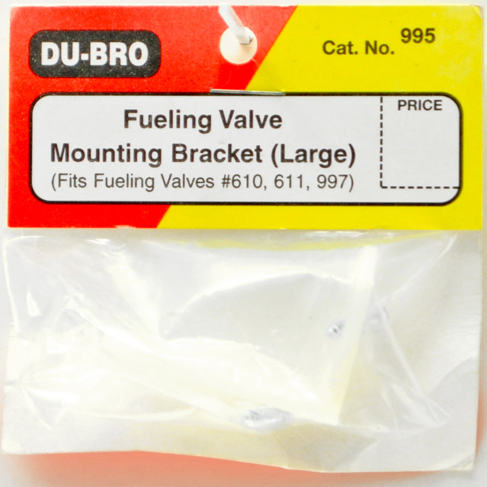 DUBRO 995 FUELING VALVE MOUNTING BRACKETS-LARGE (1/PKG) Dubro