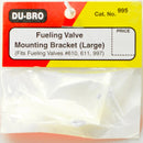 DUBRO 995 FUELING VALVE MOUNTING BRACKETS-LARGE (1/PKG) Dubro