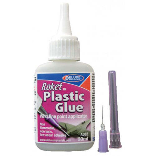 DM-AD62 Deluxe Materials Roket Plastic Glue 30ml [AD62] Deluxe Materials