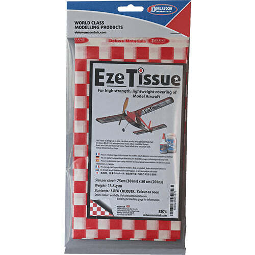 DM-BD74 Deluxe Materials Eze Tissue Red chequer [BD74] Deluxe Materials