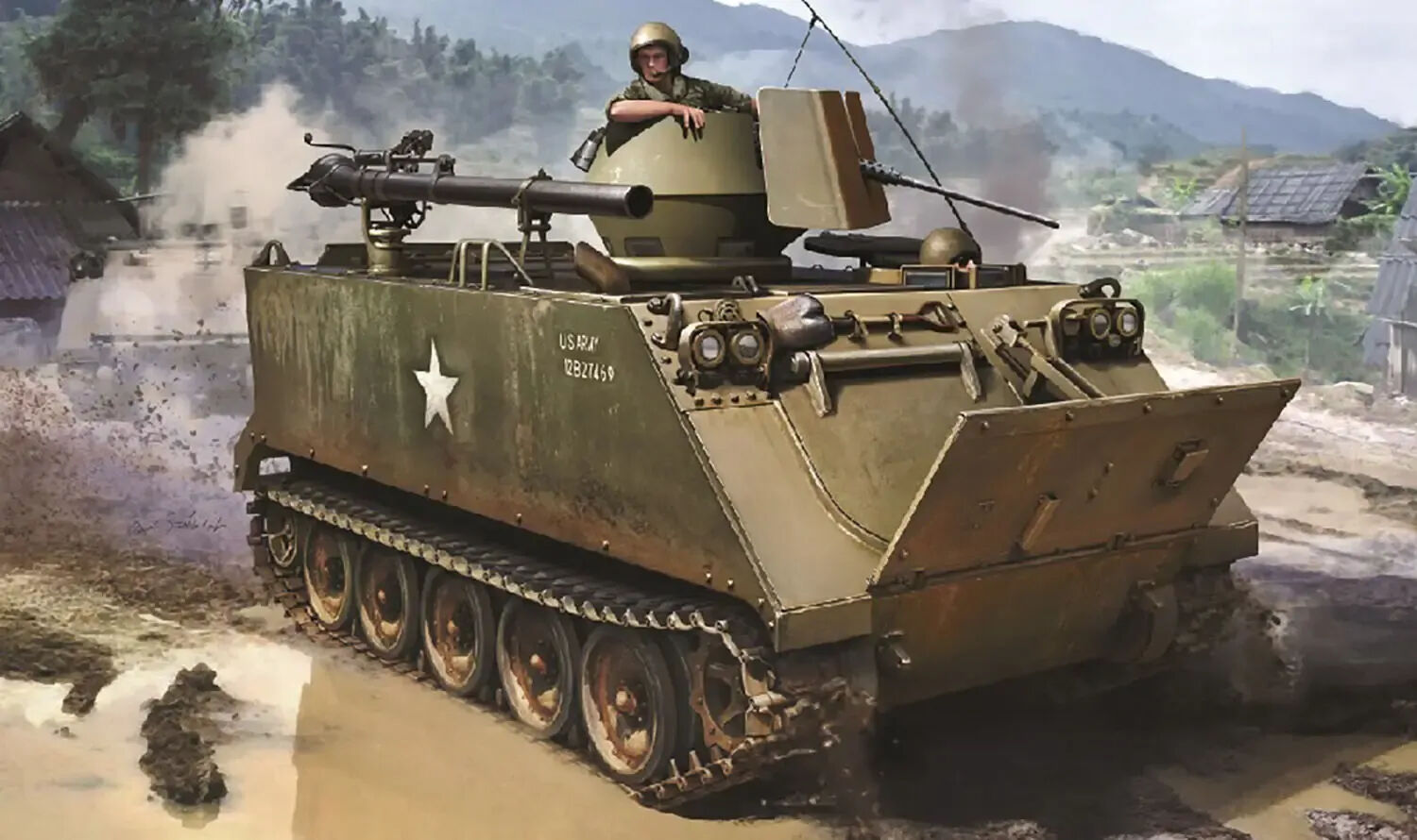 Dragon 1/35 M113 ACAV w/106mm Recoilless Rifle Plastic Mdoel Kit