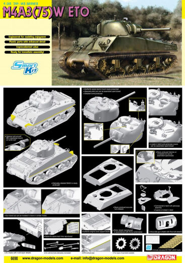 Dragon 1/35 M4A3 75(W) ETO (Smart Kit) [6698]