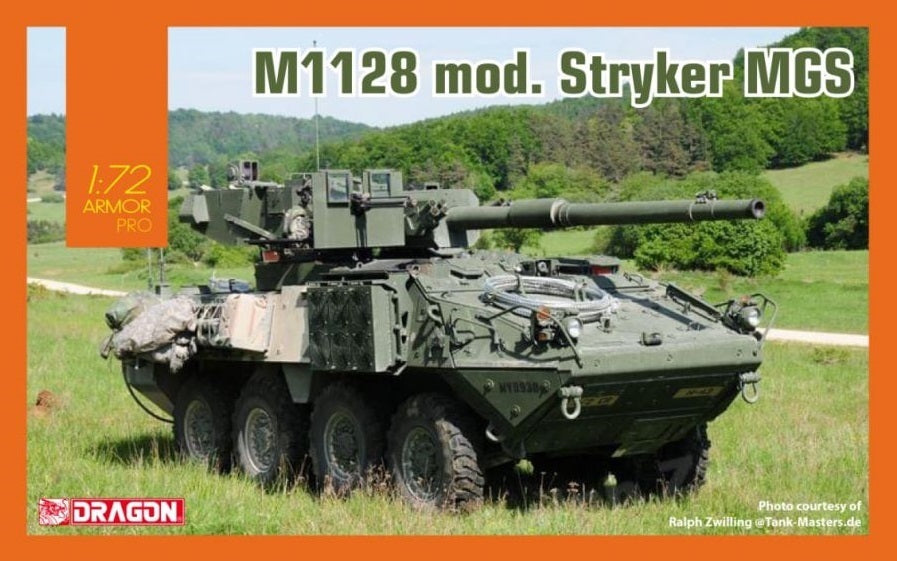 Dragon 1/72 M1128 Mod. Stryker MGS Plastic Model Kit [7687]