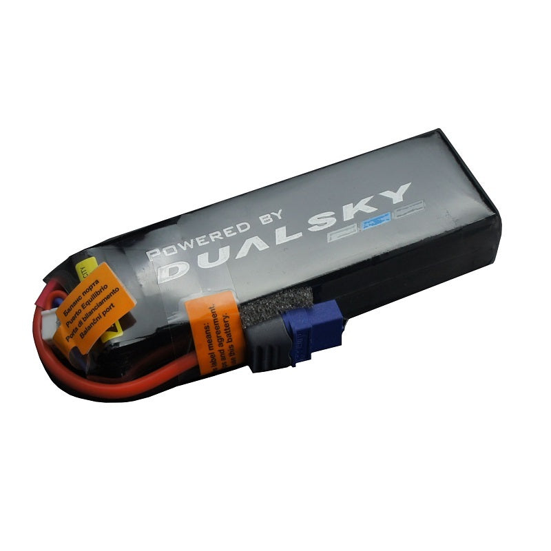 DSB31810 Dualsky 2200mah 2S 7.4v 50C HED Lipo Battery with XT60 Connector