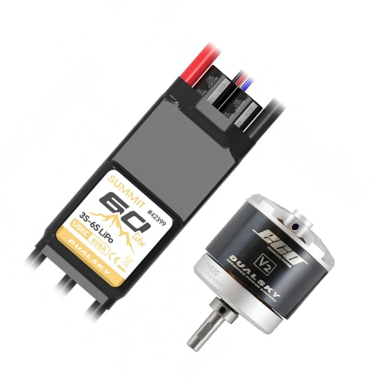 Dualsky 40E Tuning Combo with 3520C V2 820kv Motor and Summit Lite 60A ESC - DSB59312
