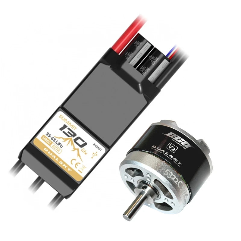 Dualsky 120E Tuning Combo with 5322C V2 380kv Motor and Summit Lite 130A ESC - DSB59316