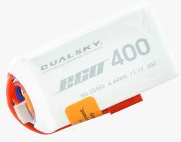 DSBXP04002EX Dualsky 400mah 2S 7.4v 30C ECO LiPo Battery with JST Connector