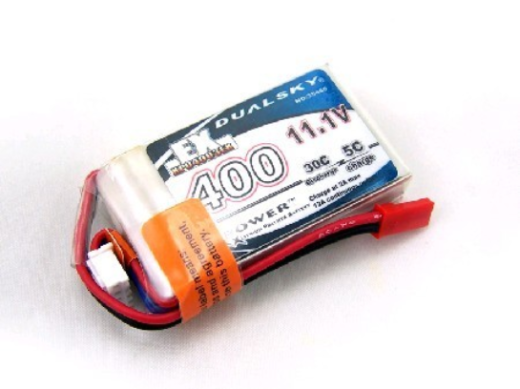 DSBXP04003EX Dualsky 400mah 3S 11.1v 30C ECO LiPo Battery with JST Connector