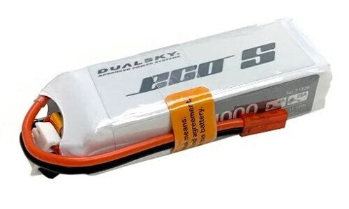 DSBXP10003ECO Dualsky 1000mah 3S 11.1v 25C ECO LiPo Battery with JST Connector DUALSKY