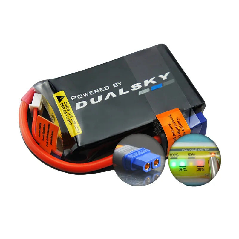 DSBXP16002ULT Dualsky 1600mah 2S 7.4v 70C Ultra 70 LiPo Battery with XT60 Connector