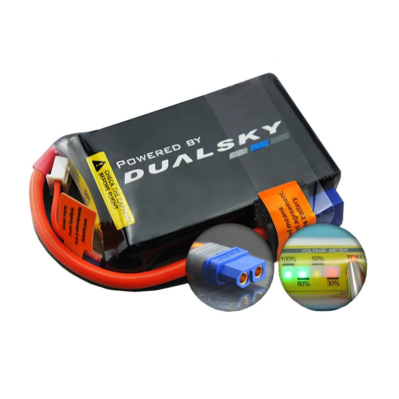 DSBXP16003ULT Dualsky 1600mah 3S 11.1v 70C Ultra 70 LiPo Battery with XT60 Connector DUALSKY