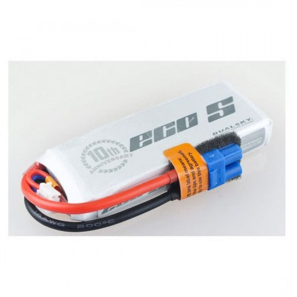 DSBXP18002ECO Dualsky 1800mah 2S 7.4v 25C ECO LiPo Battery with XT60 Connector