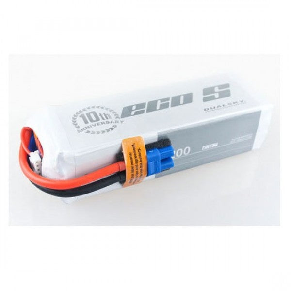 DSBXP32006ECO Dualsky 3200mah 6S 22.2v 25C ECO LiPo Battery with XT60 Connector