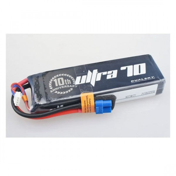 DSBXP38505ULT Dualsky 3850mah 5S 18.5v 70C Ultra 70 LiPo Battery with XT60 Connector