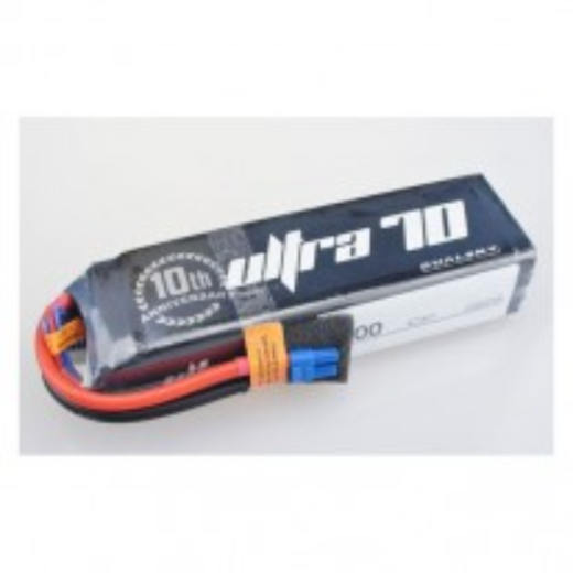 DSBXP38506ULT Dualsky 3850mah 6S 22.2v 70C Ultra 70 LiPo Battery with XT60 Connector