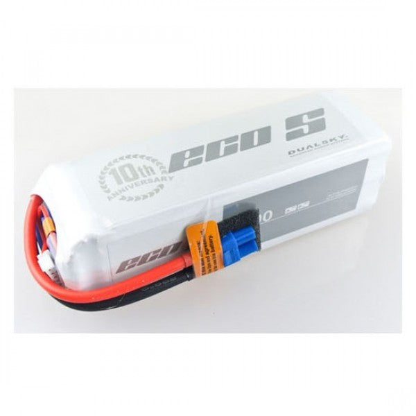 DSBXP40006ECO Dualsky 4000mah 6S 22.2v 25C ECO LiPo Battery with XT60 Connector