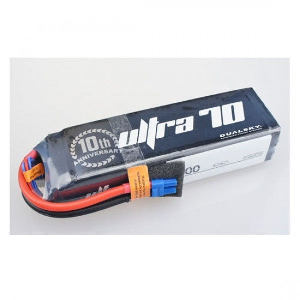 DSBXP44004ULT Dualsky 4400mah 4S 14.8v 70C Ultra 70 LiPo Battery with XT60 Connector DUALSKY