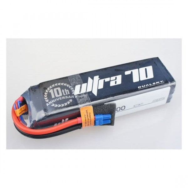 DSBXP44005ULT Dualsky 4400mah 5S 18.5v 70C Ultra 70 LiPo Battery with XT60 Connector