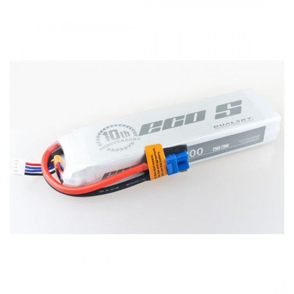 DSBXP52003ECO Dualsky 5200mah 3S 11.1v 25C ECO LiPo Battery with XT60 Connector