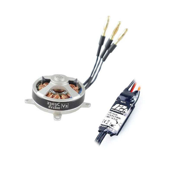 DSTC.2A.180 Dualsky 180 Micro Tuning Combo with 2303C 1800kv Motor and 12A Lite ESC