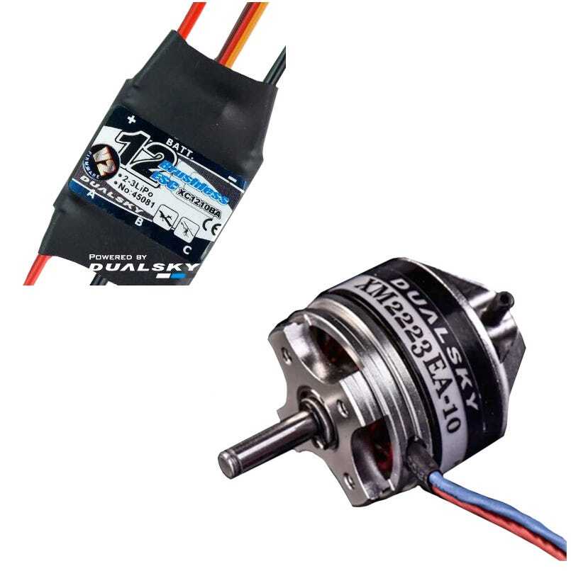 DSTC.3A.200H Dualsky 200H 2300kv High RPM Tuning Combo with 12A Lite ESC DUALSKY