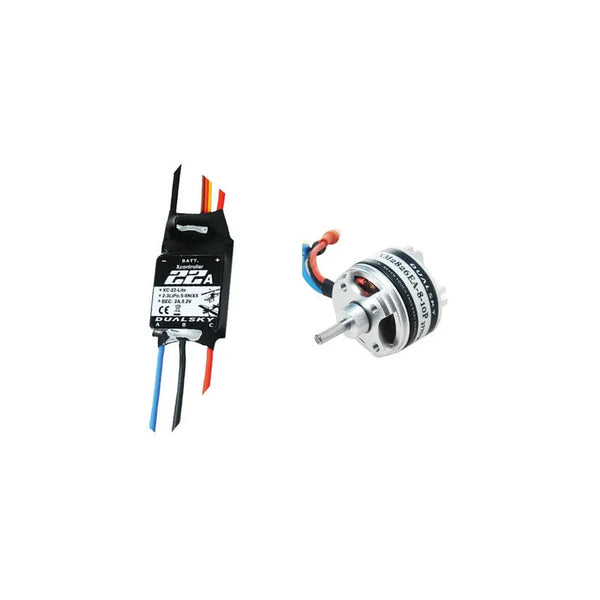 DSTC.3A.400H Dualsky 400H 1500kv High RPM Tuning Combo with 45A Lite ESC