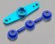 DTXM5020 Duratrax Aluminum Servo Arm Double Blue DURATRAX