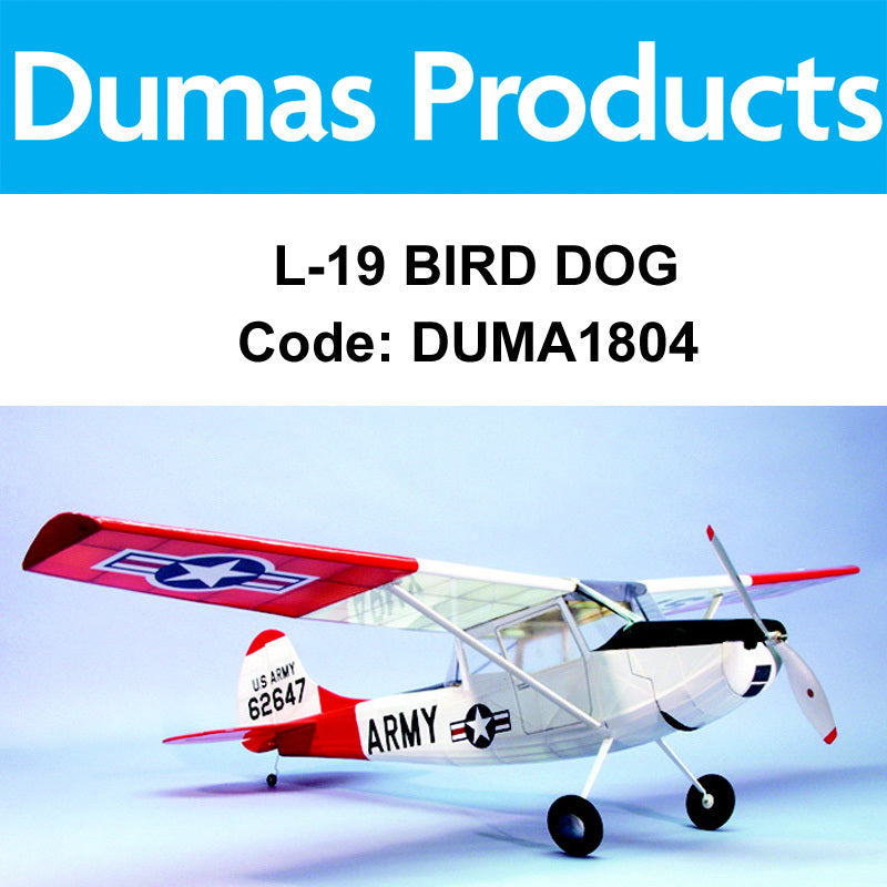 DUMAS 1804 40 INCH L-19 BIRD DOG R/C ELECTRIC POWERED DUMAS