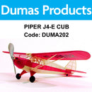 DUMAS 202 PIPER J4-E CUB COUPE WALNUT SCALE 17.5 INCH WINGSPAN RUBBER POWER DUMAS
