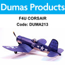 DUMAS 213 F4U CORSAIR WALNUT SCALE 17.5 INCH WINGSPAN RUBBER POWERED DUMAS